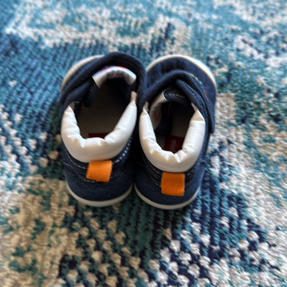 Blue and White Kids Shoes - Picture 2 of 9